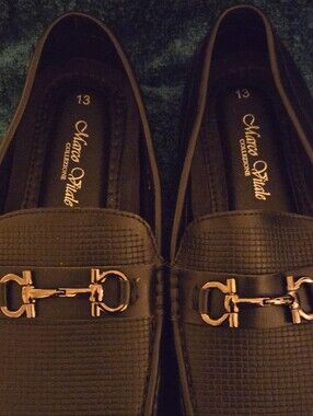 Marco Vitale Black Slip-On Loafers